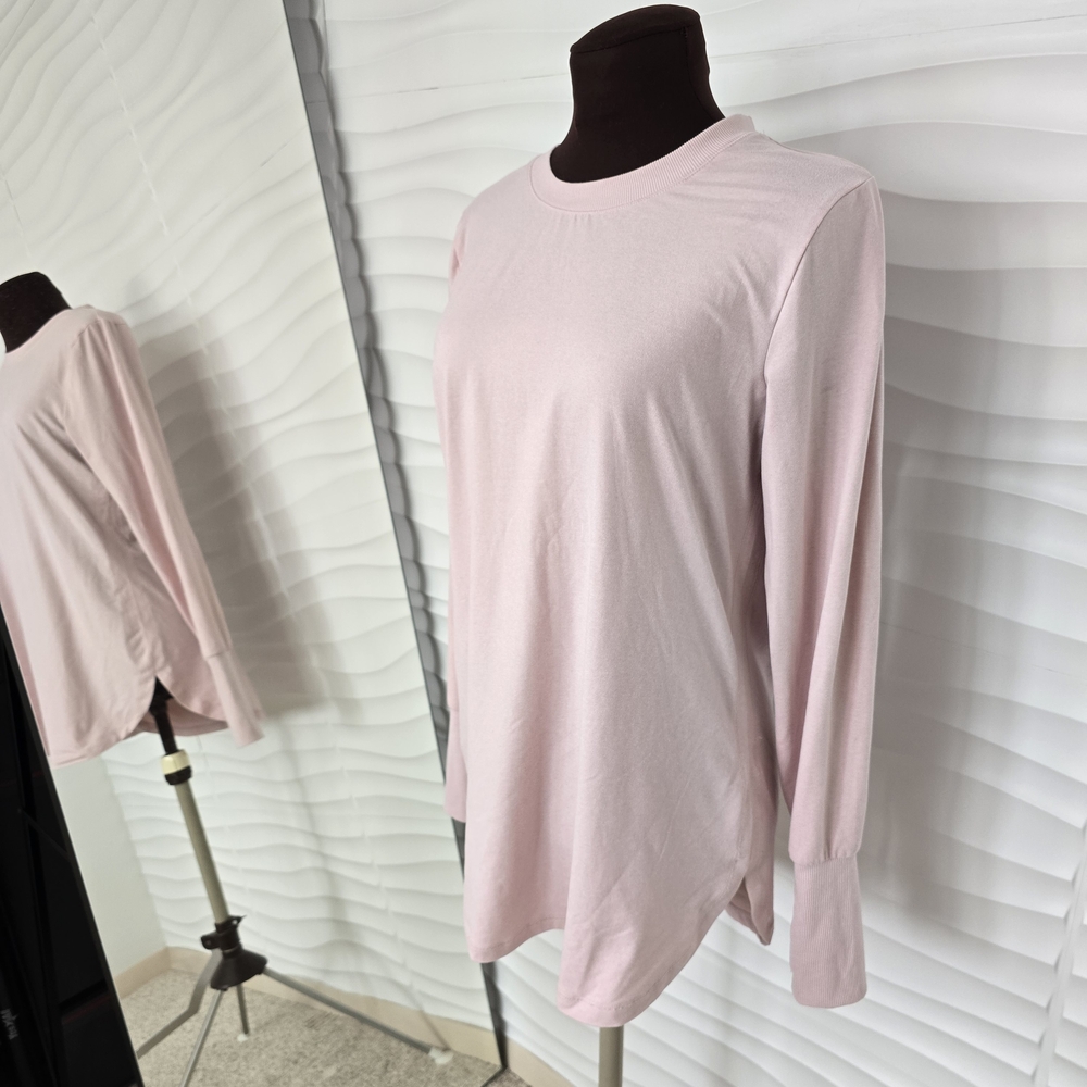 RBX Light Pink Long-Sleeve Crewneck Top